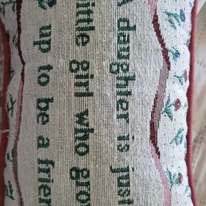 Novelty Daughter Pillow. SOLD! SOLD! SOLD!